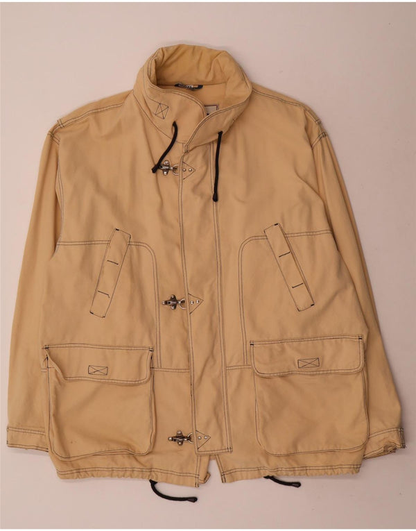 Faciba Herre Utility Jacket IT 58 4XL Beige Bomuld