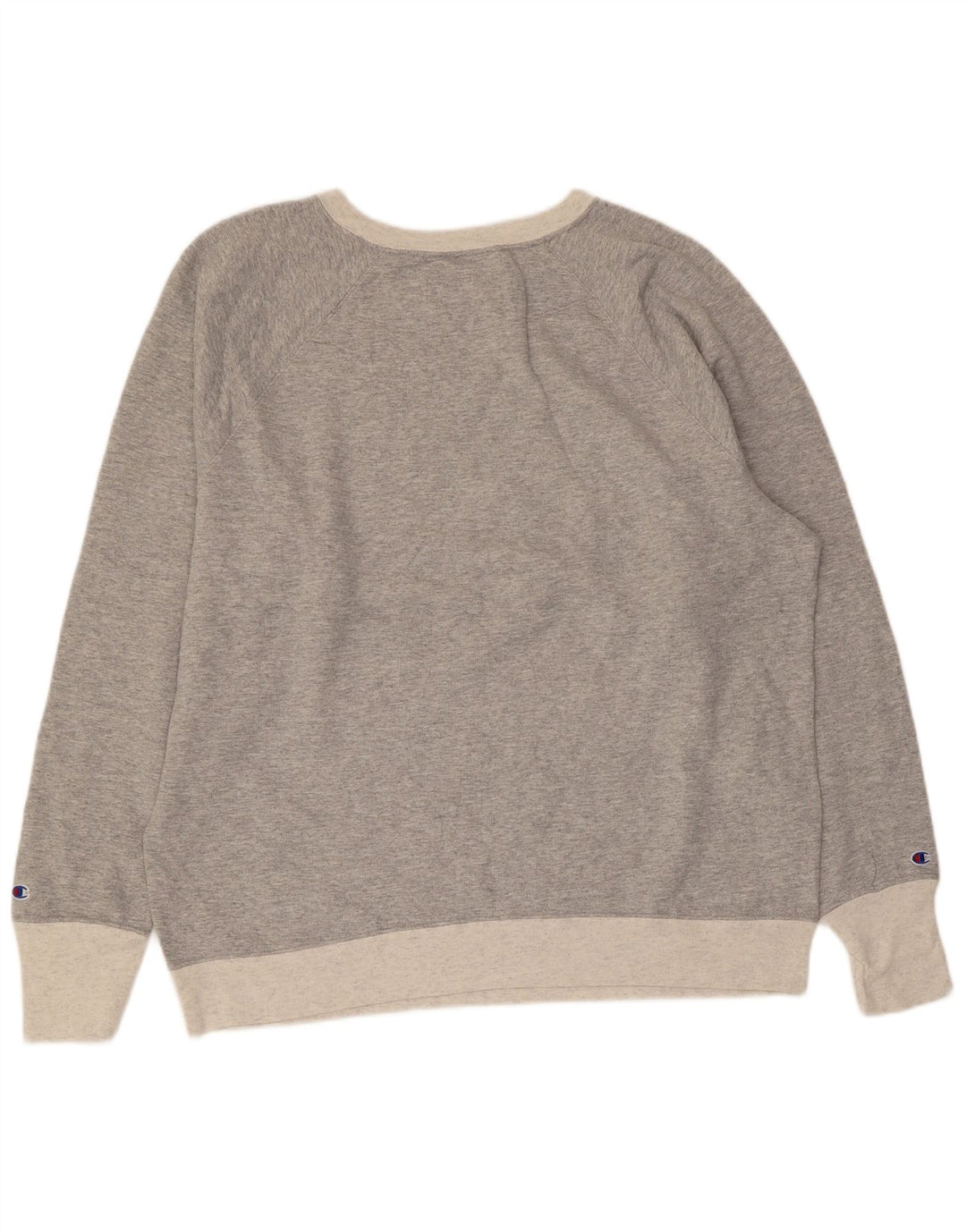 CHAMPION Womens Oversized Sweatshirt Jumper UK 18 XL Grey Polyester