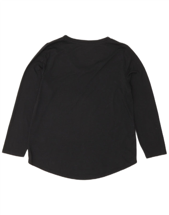 Marks & Spencer Dametop Langærmet UK 10 Small Black Polyester