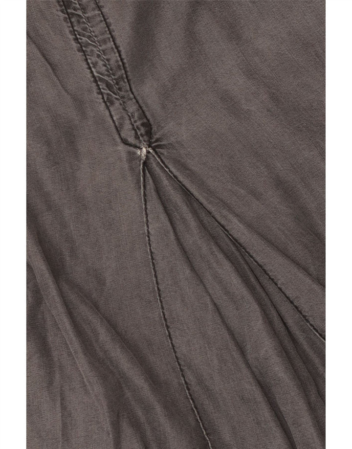 Ted Baker Dame A-Line Kjole Størrelse 2 Lille Grå Lyocell