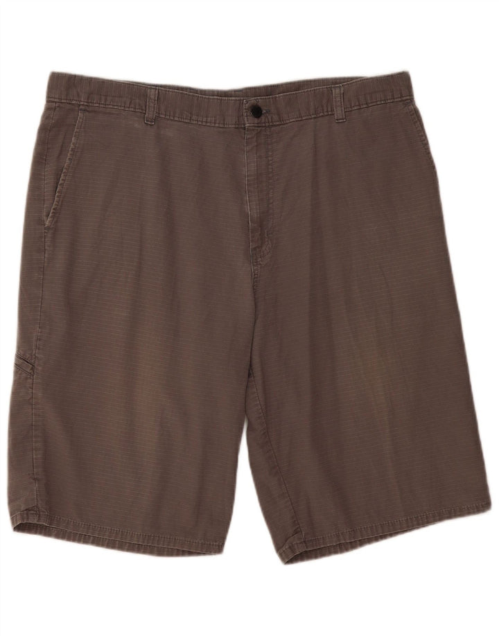 DICKIES Herre Cargo Shorts W38 XL Grå nålestribet bomuld