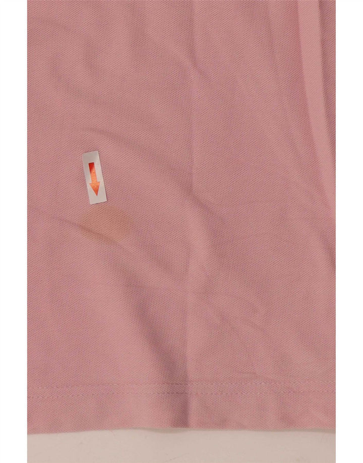 Lotto Herre poloshirt Medium Pink Stribet Bomuld