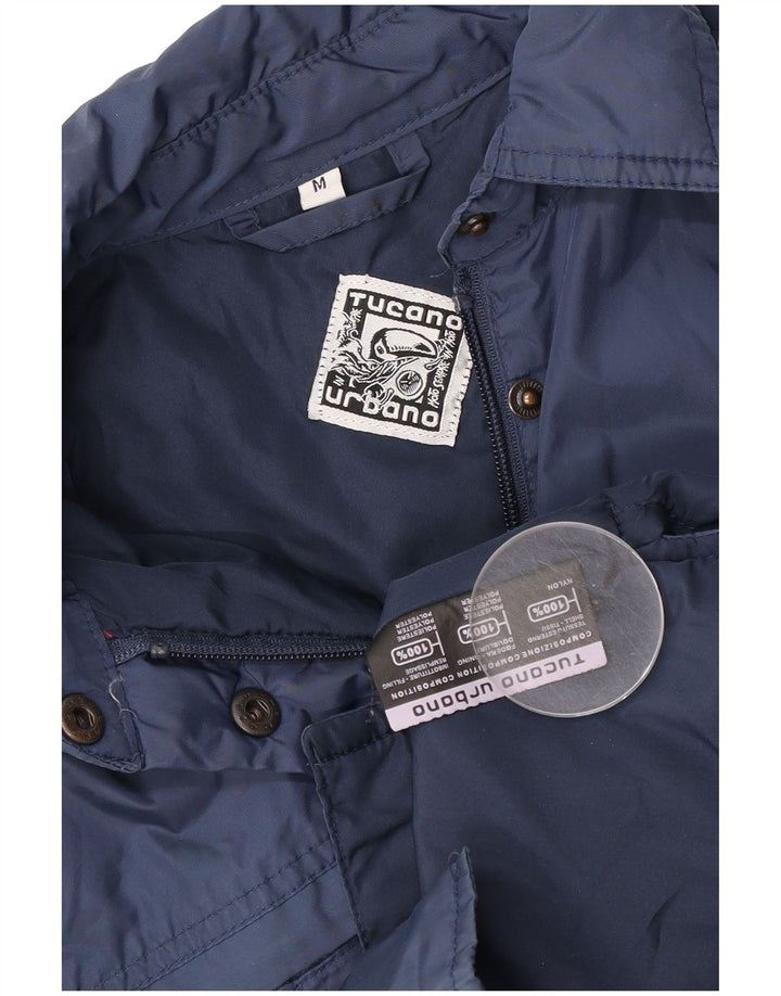 Tucano Urbano Dame Windbreaker Jacket UK 14 Medium Navy Blue Nylon
