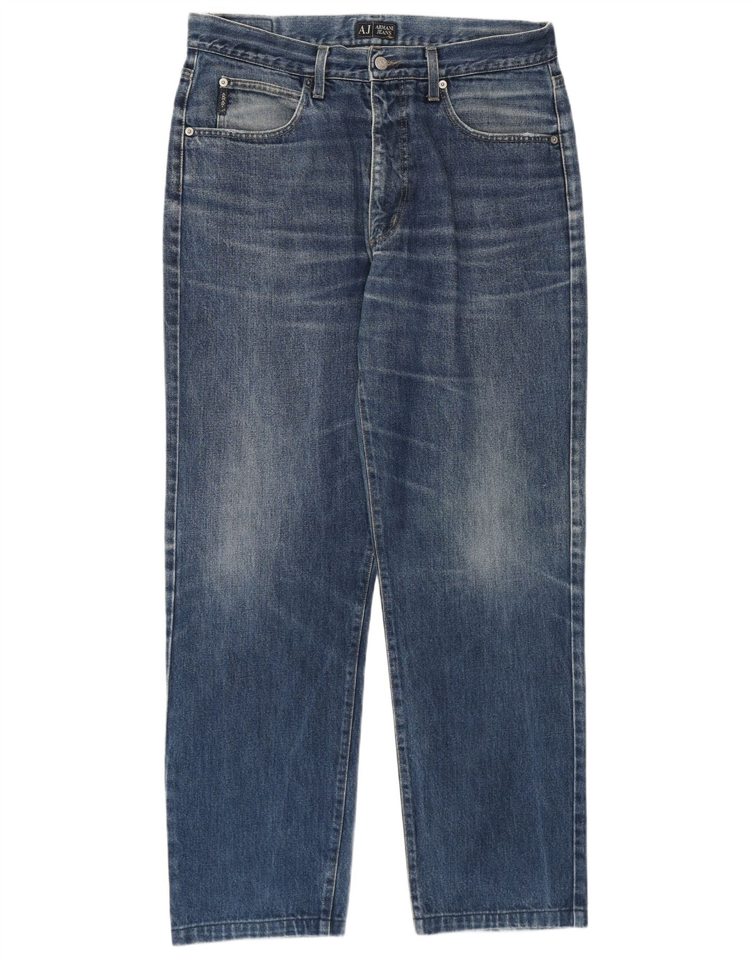 Armani Straight Jeans til mænd W36 L31 Blå