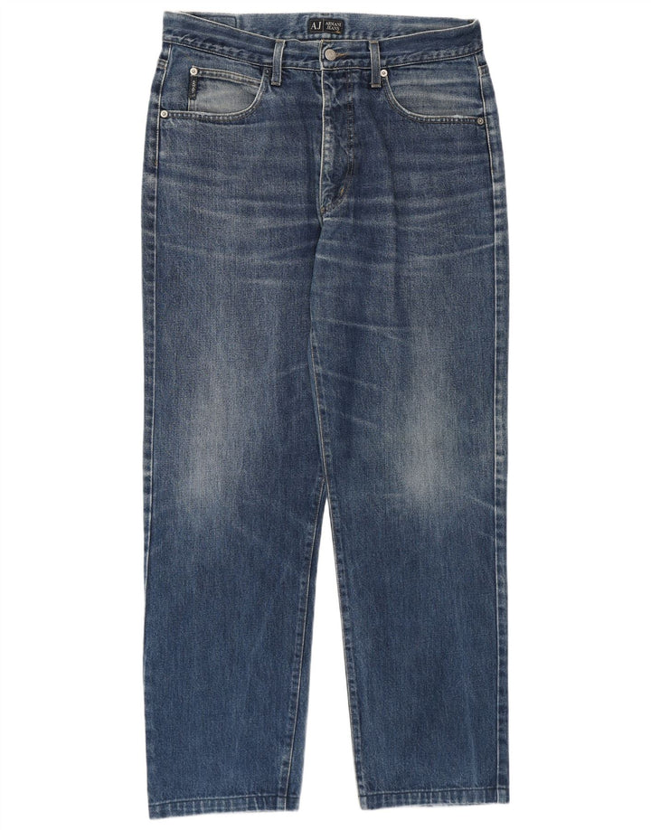 Armani Straight Jeans til mænd W36 L31 Blå