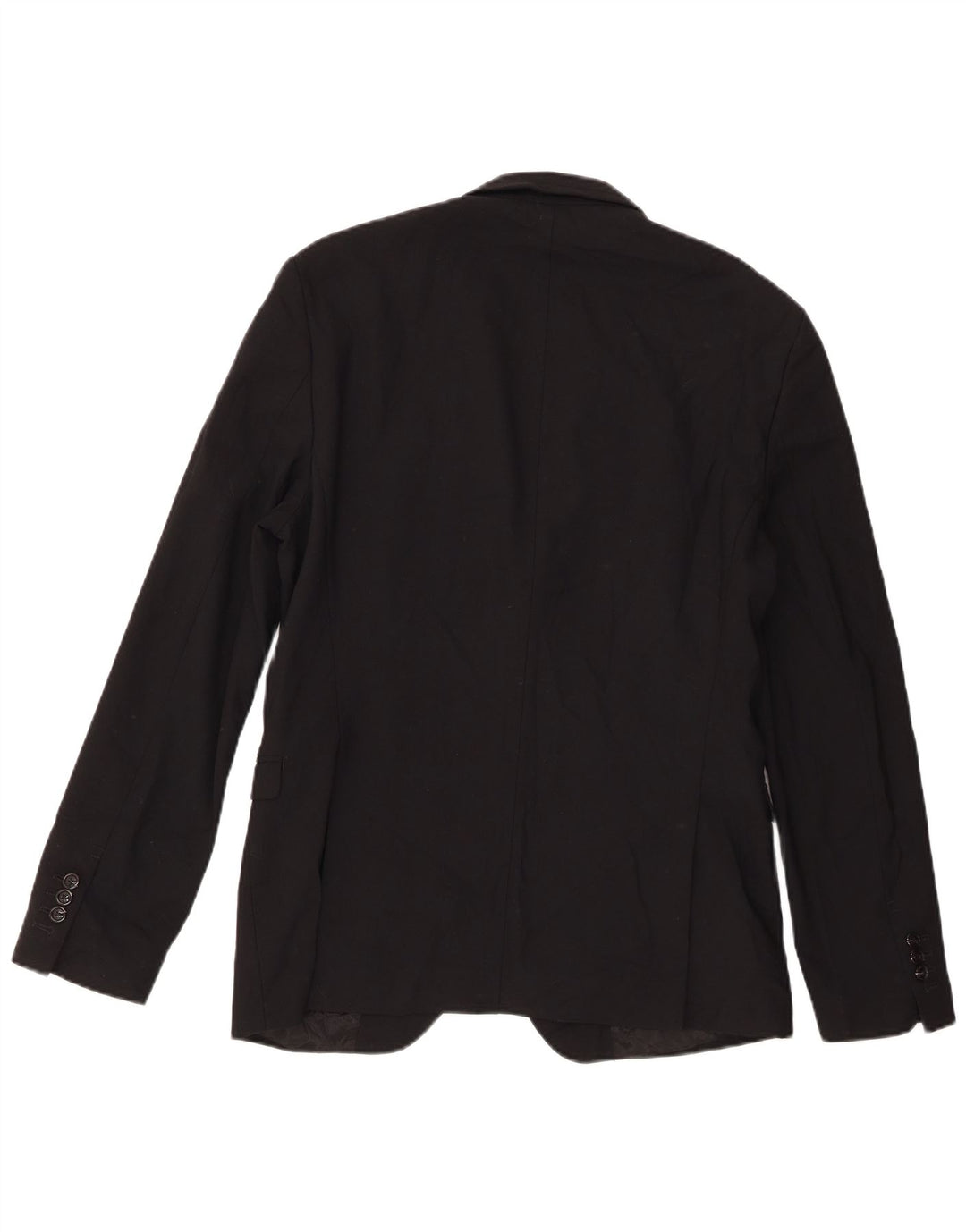 Zara Herre 2-knaps blazerjakke EU 52 3XL Sort Polyester