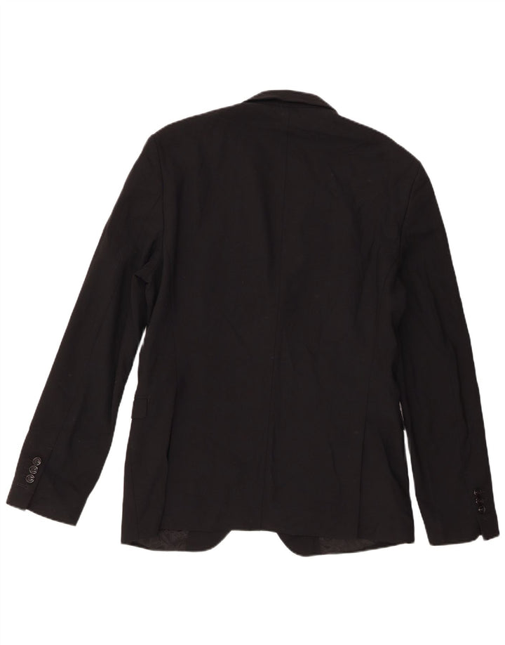 Zara Herre 2-knaps blazerjakke EU 52 3XL Sort Polyester