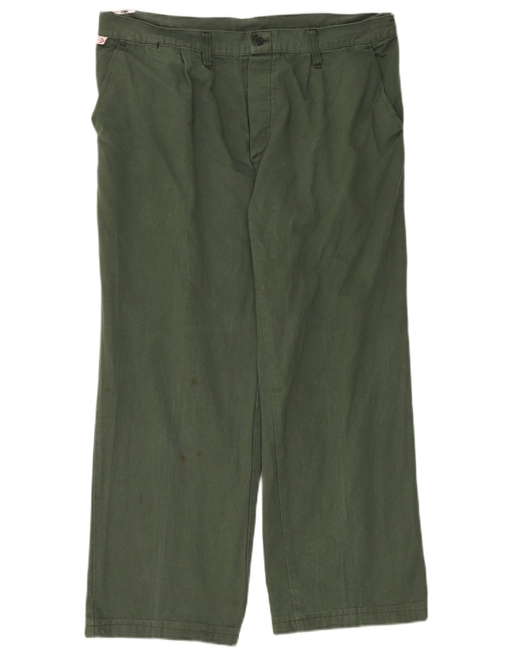 VINTAGE Straight Chino-bukser til mænd W38 L30 Grøn