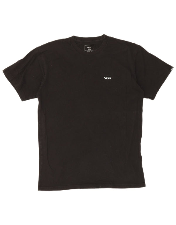 VANS Herre Classic Fit T-Shirt Top Medium Sort Bomuld