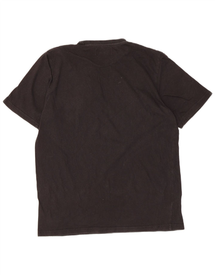 Fred Perry Herre grafisk T-shirt Top Medium Sort Bomuld