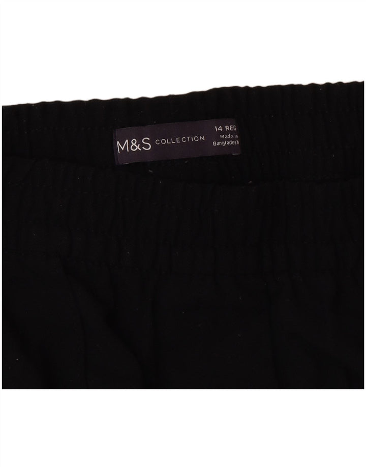 Marks & Spencer Træningsdragtsbukser til kvinder UK 14 Medium Sort Polyester