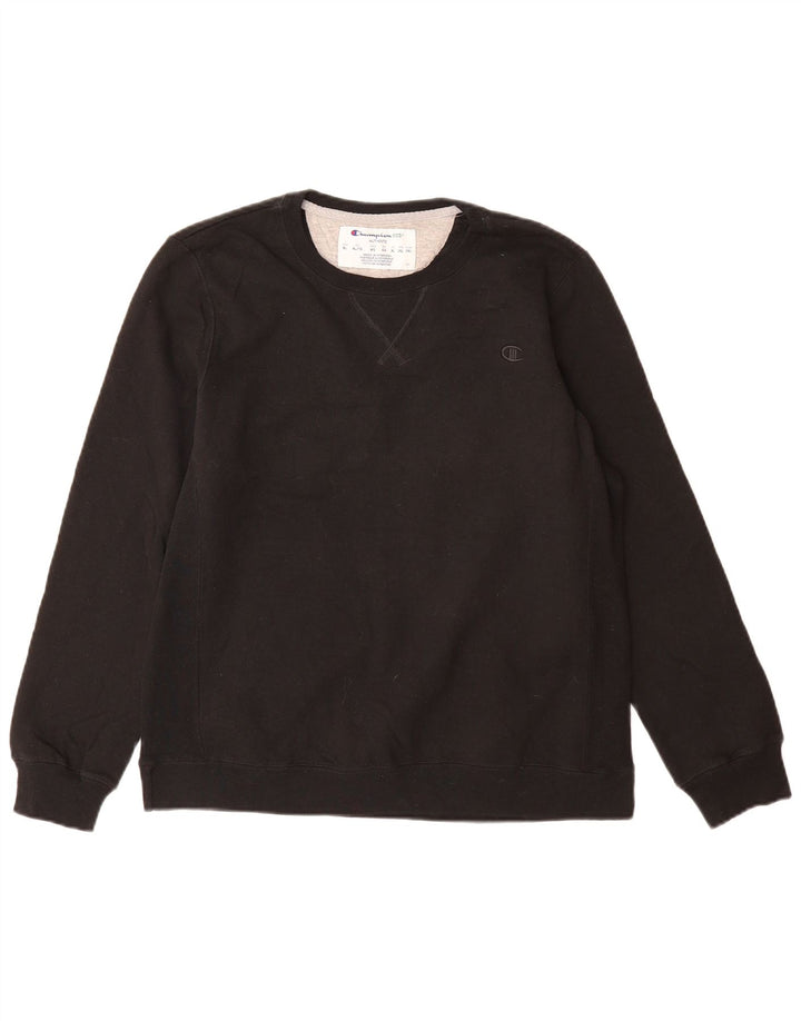 CHAMPION Womens Sweatshirt Jumper UK 18 XL Black Cotton