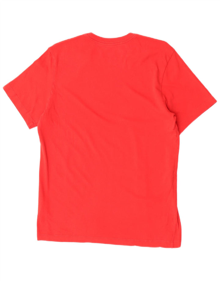 Nike Herre Air Graphic T-Shirt Top Medium Rød Bomuld