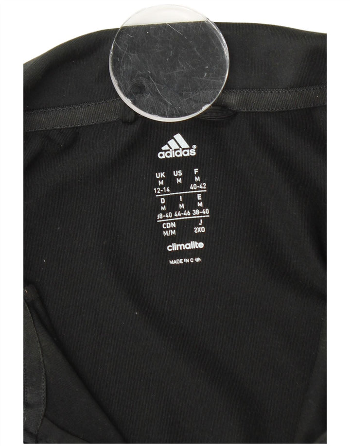 Adidas Dame Climalite Træningsdragt Topjakke UK 12/14 Medium Sort