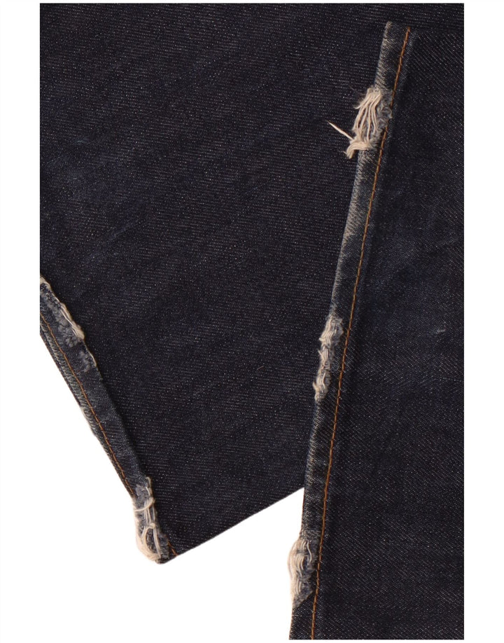CALVIN KLEIN Dame Bootcut Jeans W32 L33 Marineblå Bomuld