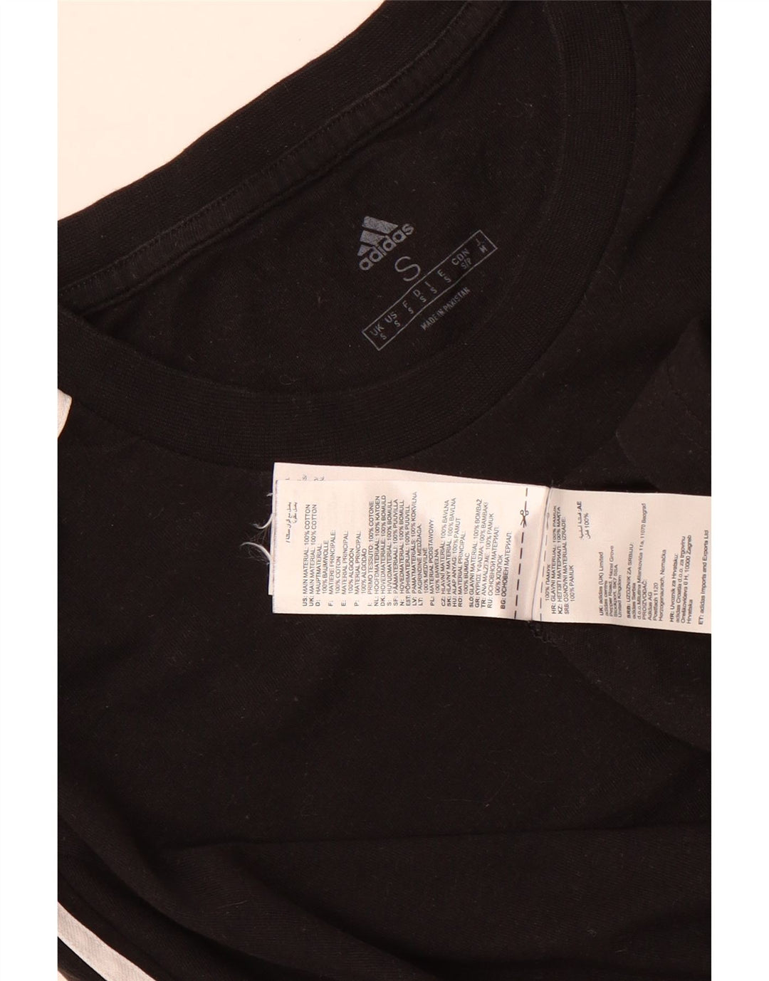 Adidas herre T-shirt top lille sort bomuld