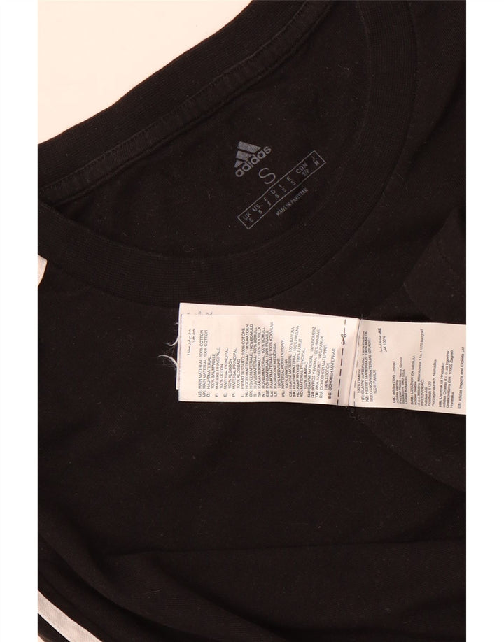 Adidas herre T-shirt top lille sort bomuld