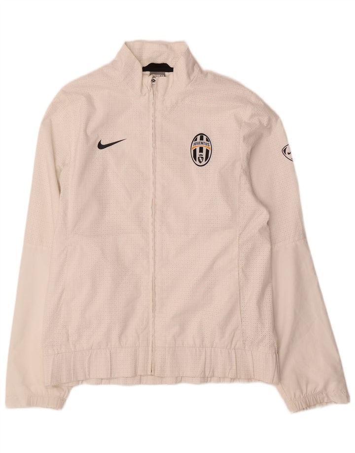 Nike Juventus træningsdragt topjakke til mænd UK 38/40 Medium White Polyester