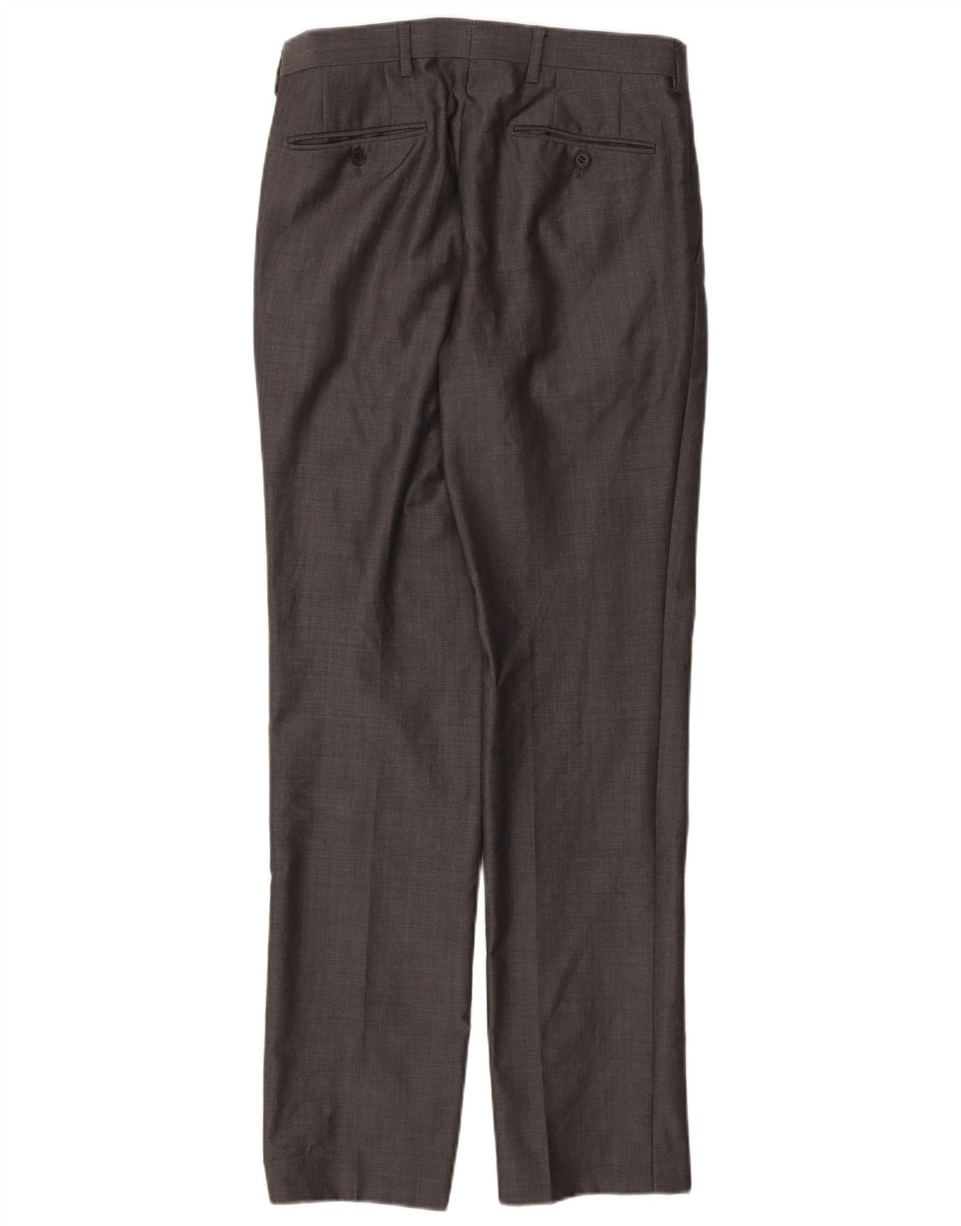 Marks & Spencer Herre Autograph Straight Suit Bukser W30 L33 Grå Uld
