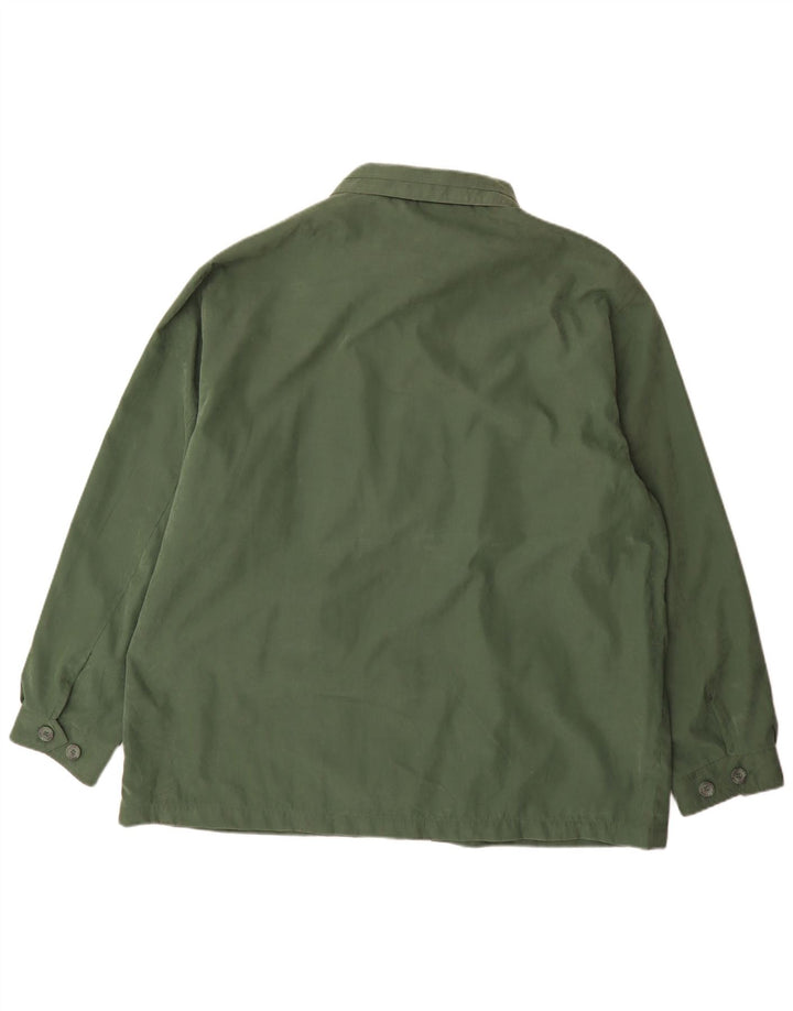 Vintage Herre Utility Jacket UK 50 5XL Grøn Polyester