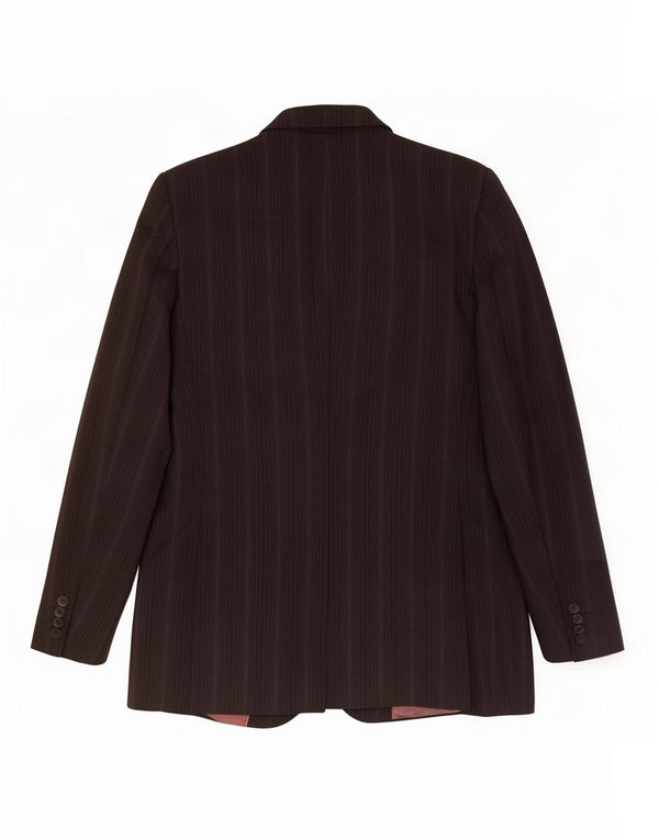 Ted Baker Mens 2 Button Blazer Jacket UK 38 Medium Black Striped New Wool