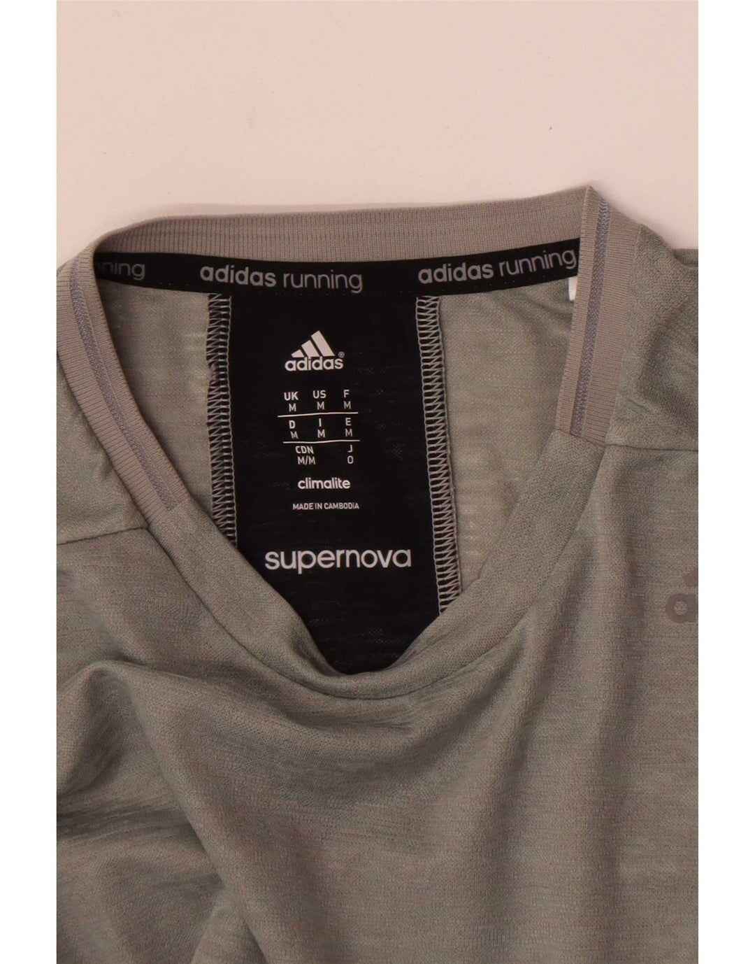 Adidas Herre Supernova Top Langærmet Medium Grey Flecked