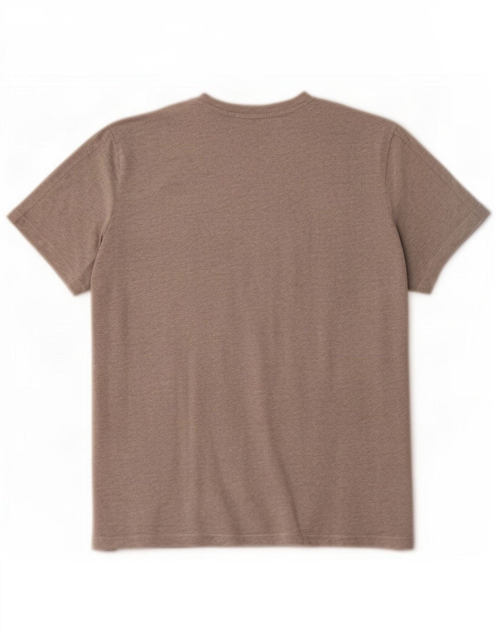 Benetton Herre grafisk T-shirt Top Stor grå Flecked Bomuld