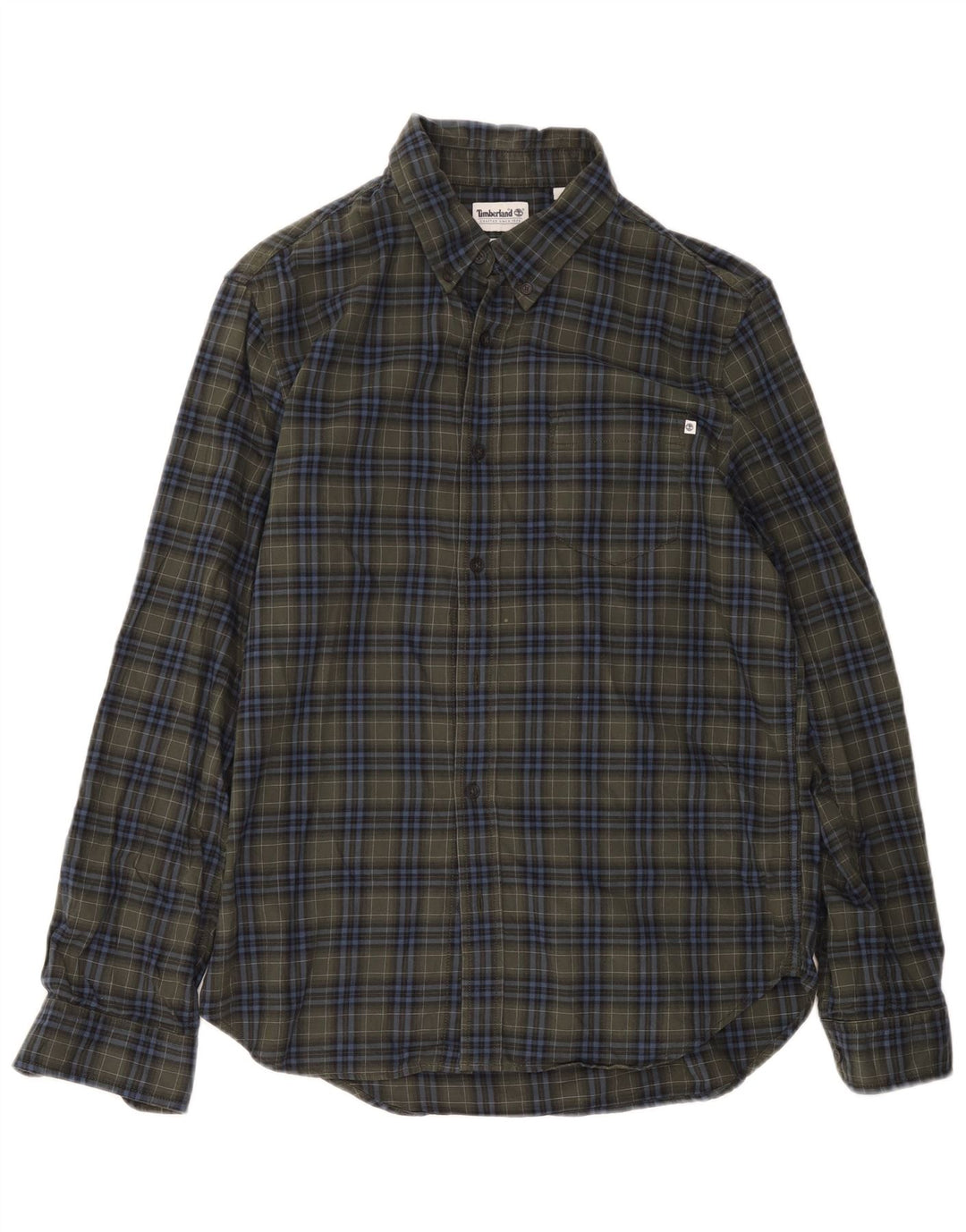 Timberland Herre Regular Fit Flanellskjorte Medium Grøn ternet bomuld