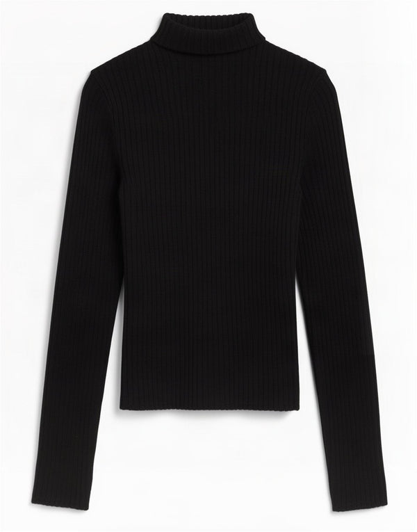 Zara Womens Crop Top Langærmet UK 10 Small Black Viscose