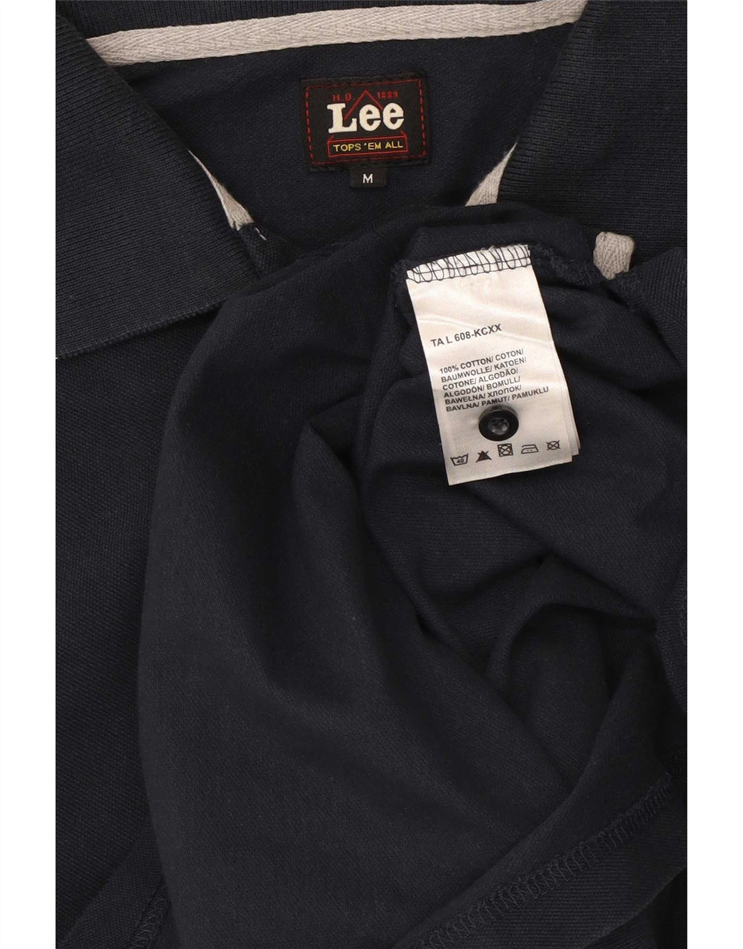 Lee Poloshirt til mænd Medium marineblå bomuld