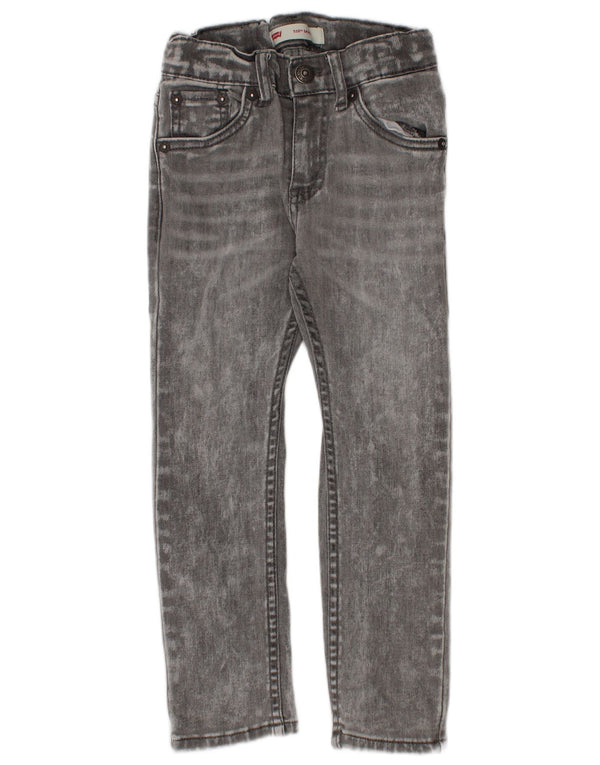 Levi's Boys 510 Skinny Jeans 3-4 år W20 L17 Grå Bomuld