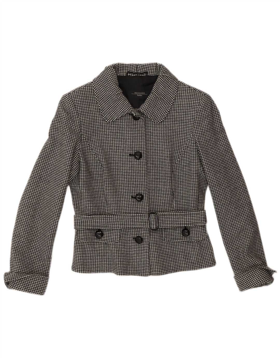 MAX MARA Dame 4-knaps 2-delt nederdelsæt UK 10 Small W28 Grey Classic