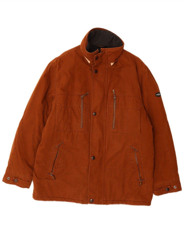 Navigare Herre Utility Jacket UK 38 Medium Brun Bomuld
