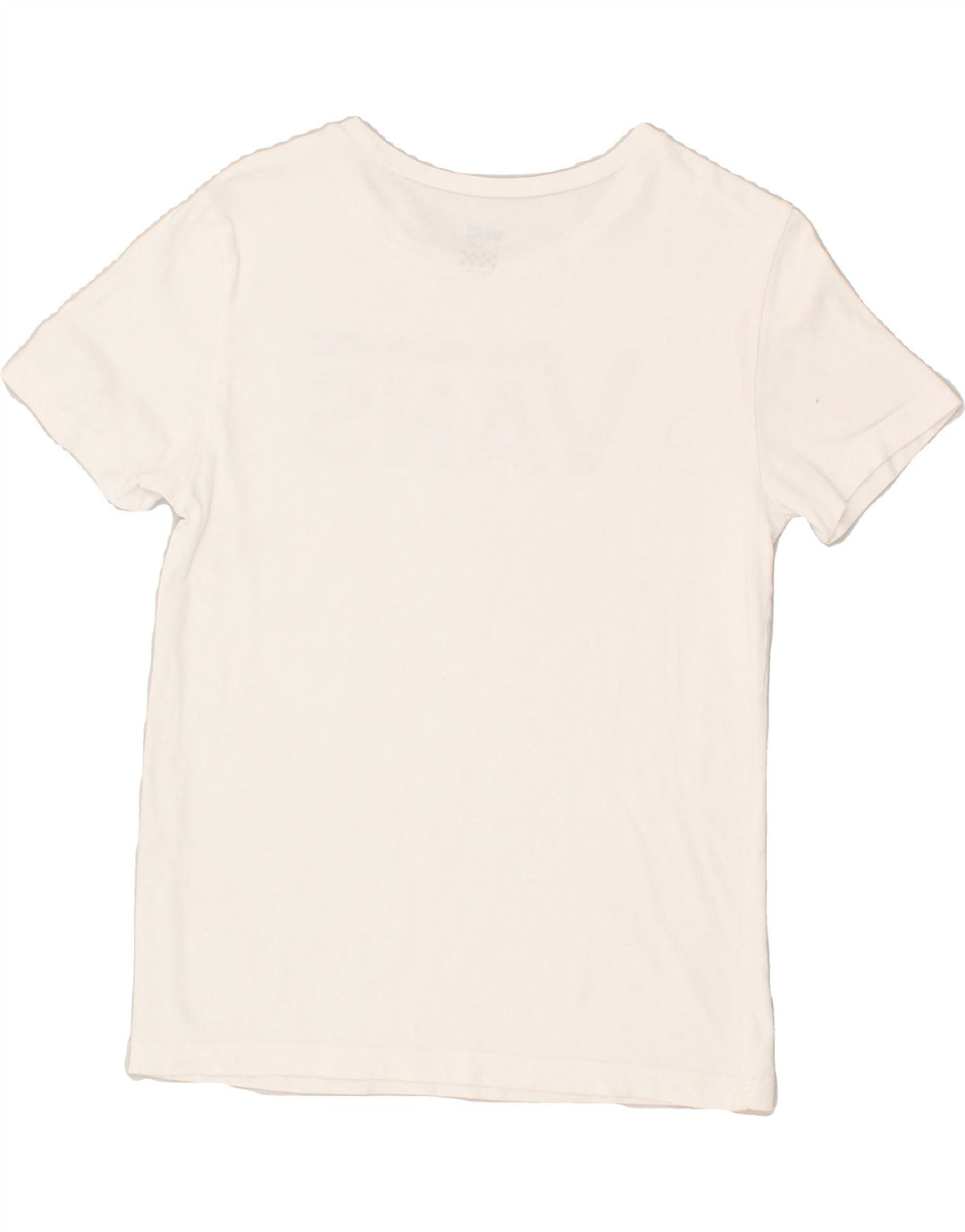 VANS Womens Graphic T-Shirt Top UK 6 XS White Cotton | Vintage Vans | Thrift | Second-Hand Vans | Used Clothing | Messina Hembry 