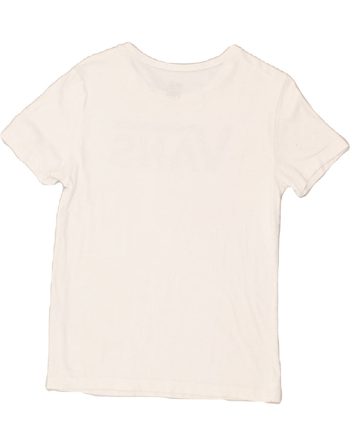 VANS Womens Graphic T-Shirt Top UK 6 XS White Cotton | Vintage Vans | Thrift | Second-Hand Vans | Used Clothing | Messina Hembry 