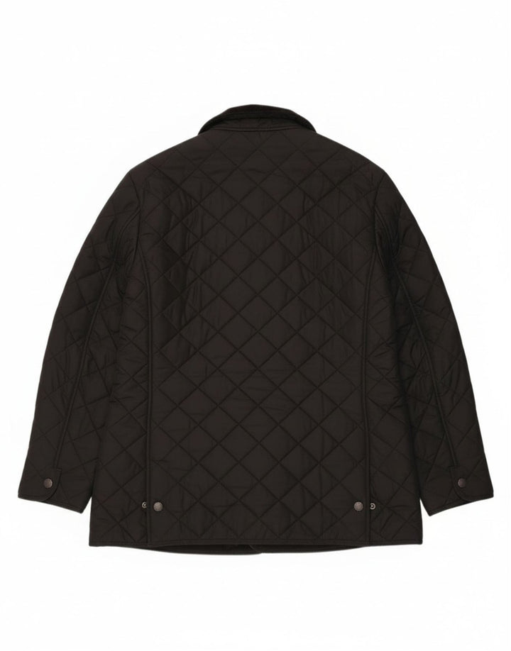 Barbour Herre quiltet jakke UK 40 Stor sort polyester