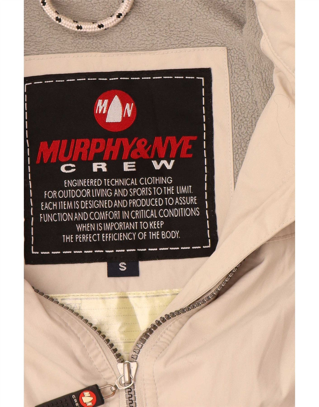 Murphy & Nye Bomberjakke til mænd UK 36 Small Off White Polyamid