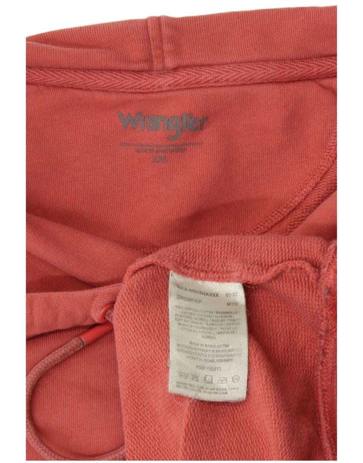 Wrangler hættetrøje til mænd 2XL rød bomuld