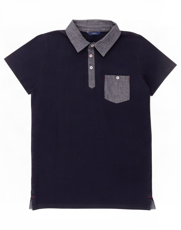 Guess piger grafisk polo shirt 13-14 år marineblå bomuld