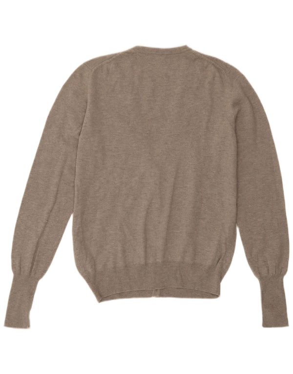 Fred Perry Dame Cardigan Sweater UK 20 2XL Grå Uld