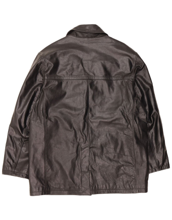 Vintage herre læderjakke UK 42 XL sort læder