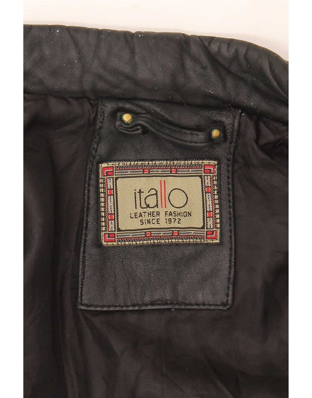 Itallo Herre Læderjakke UK 40 Large Sort