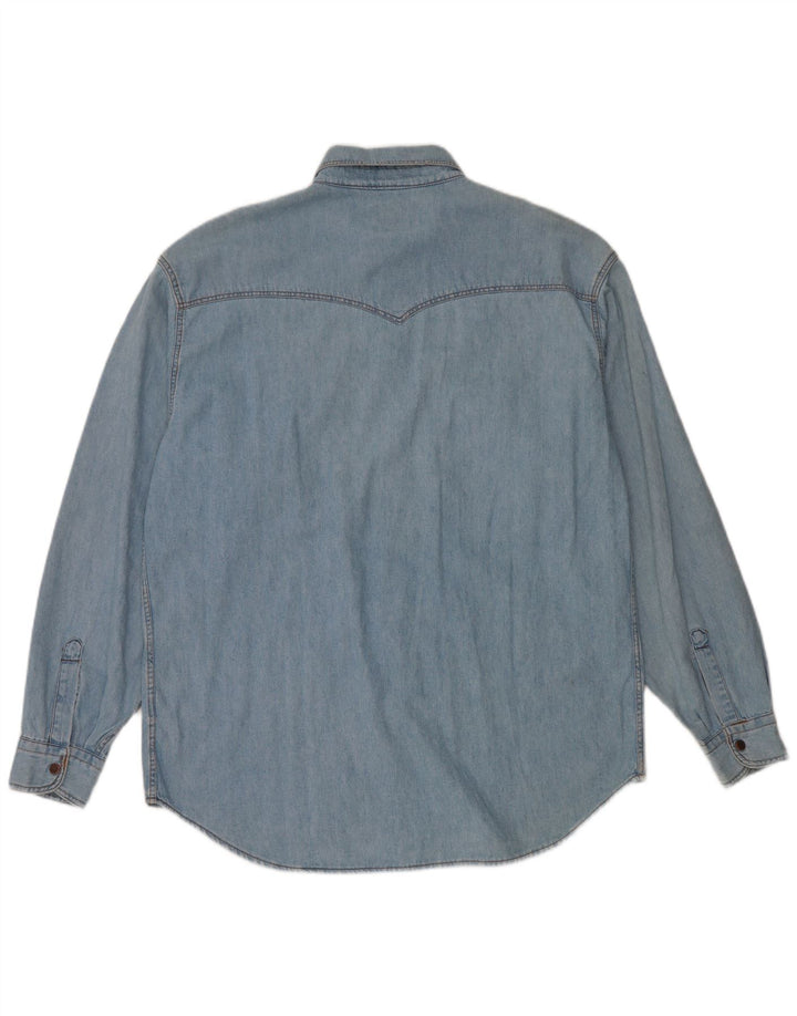 HOLIDAY Herre Denim Shirt Medium Blue Bomuld