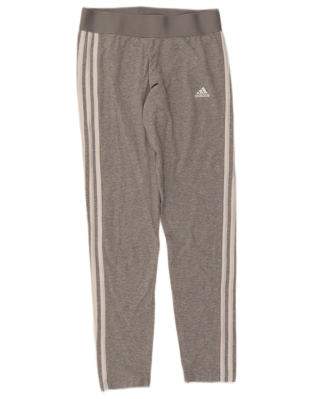 Adidas Dame Leggings UK 12/14 Medium Grey Bomuld