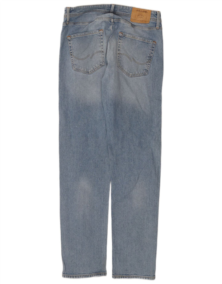 Jack & Jones Straight Jeans til mænd W31 L34 Blå bomuld