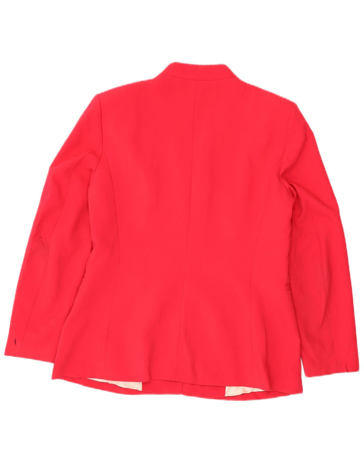 Zara Dame Blazer Jacket UK 18 XL Pink Polyester