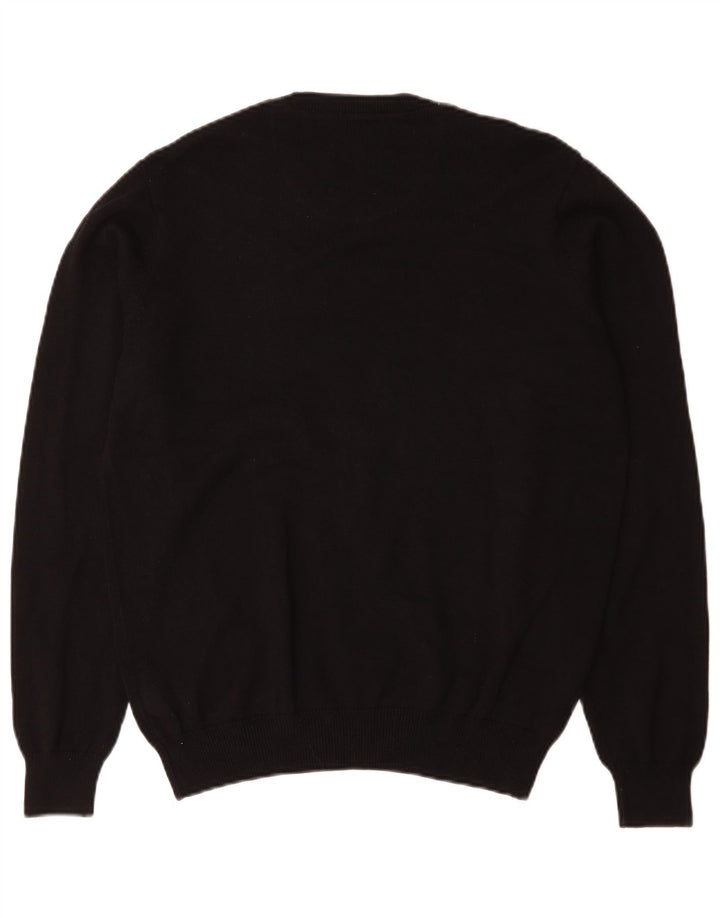 Marks & Spencer Herre sweater med rund hals, medium sort bomuld