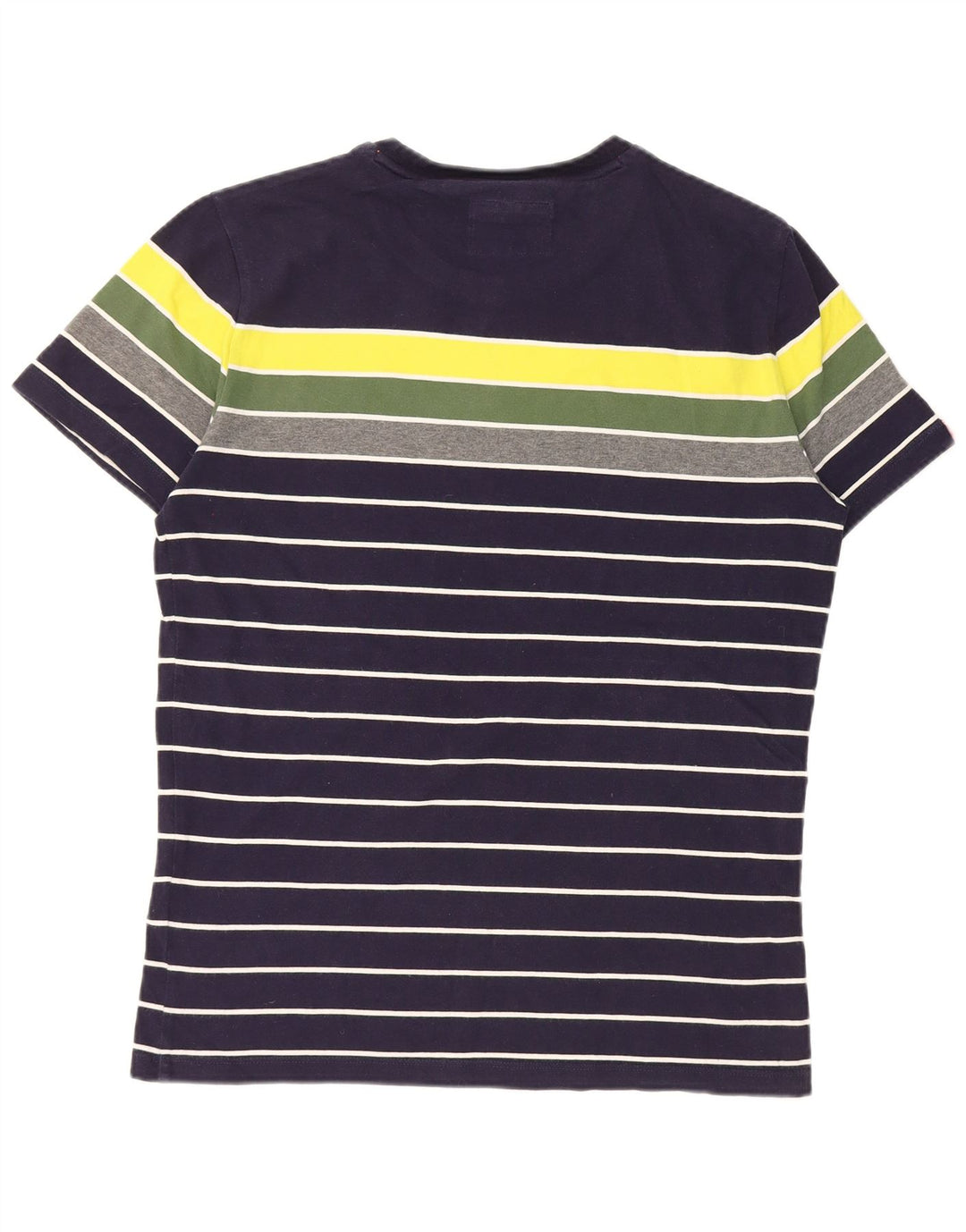 Superdry T-shirt top til mænd Medium Marineblå Colourblock Bomuld
