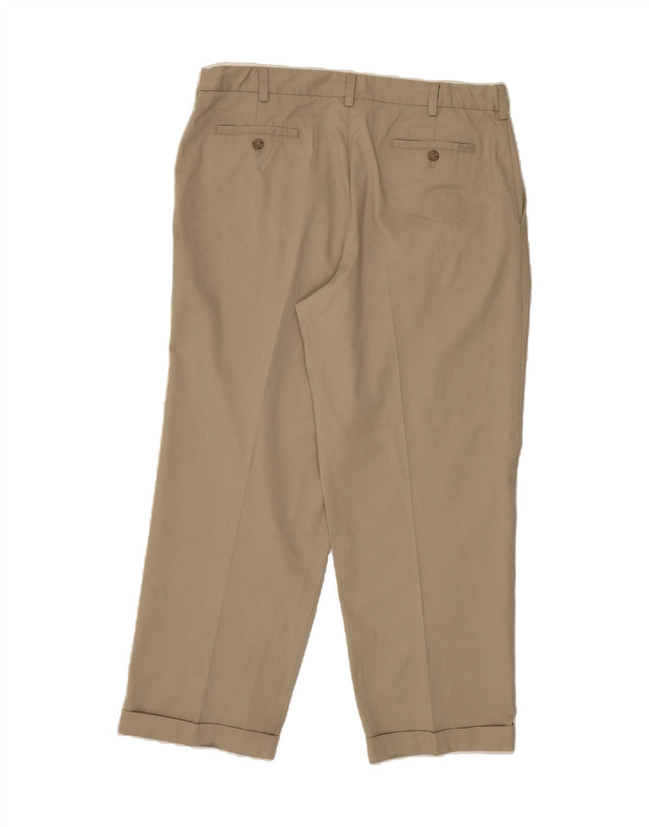 IZOD Mens Pegged Chino Trousers W38 L30 Beige Polyester Vintage Izod and Second-Hand Izod from Messina Hembry 