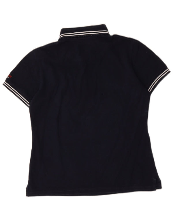 Murphy & Nye Dame Polo Shirt UK 10 Small Navy Blue Bomuld